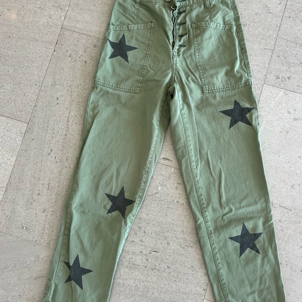 Pistola High Rise Trousers with Star Design